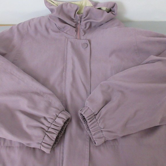 London Fog Limited Edition Jacket Size Small Plum All Weather Lined Zipper Snap - Picture 9 of 9